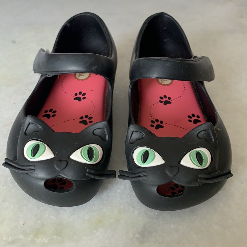 Mini Melissa Ultragirl Cat Shoes in Black